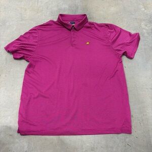 Jack Nicklaus Men's Polo Golf‎ Striped Short Sleeve Golden Bear Collection XL